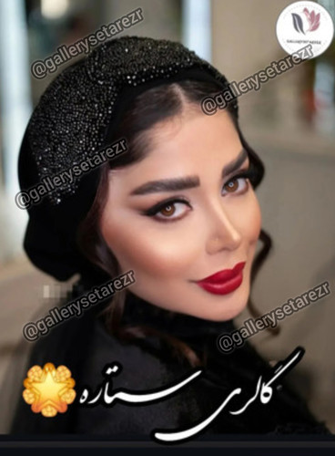 توربان و هدشال مجلسی جواهر دوزی کریستال و منجوق فیری سایز