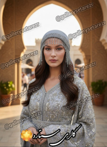 هدشال مجلسی جواهردوزی مدل ریزشی کریستال