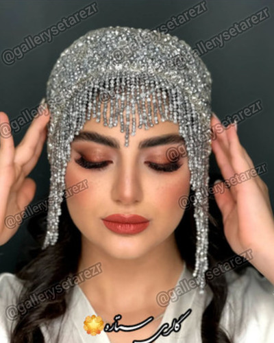 توربان مجلسی ریزشی کریستال پر کار با دیزاین سنگ چک