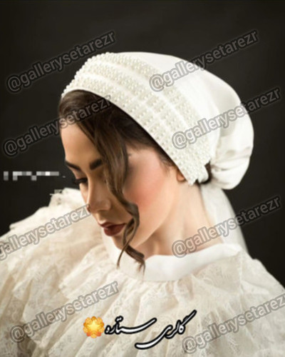 توربان مجلسی جواهردوزی مدل نیوشا_دیزاین مروارید و.منجوق