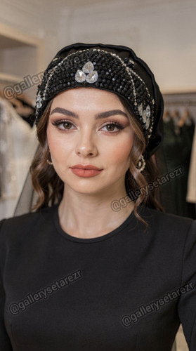 توربان جواهردوزی کریستال و سنگ مدل تینا از برندگالری ستاره